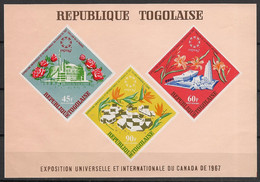 TOGO - 1967 - Bloc Feuillet BF N°Yv. 26 - Exposition Universelle - Neuf Luxe ** / MNH / Postfrisch - 1967 – Montréal (Canada)