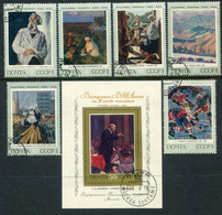SOVIET UNION 1973 Soviet Paintings II Used  Michel 4146-51 + Block 90 - Used Stamps