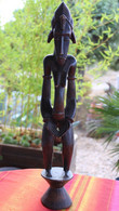 Authentique Ancienne Statue SENOUFO DEBLE Côte D'Ivoire Provenant De Korhogo Cérémonie Du Poro Pilon Maternité Senufo - African Art