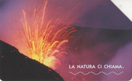 Scheda Telefonica TELECOM ITALIA "LA NATURA CI CHIAMA - ETNA 1" - Catalogo Golden Nr. 102 EX 1600, Usata - Landscapes