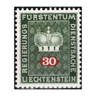 C1343/ Liechtenstein 1968. Corona, 30 C. (MNH)** - SCOTT O50 - Servizio