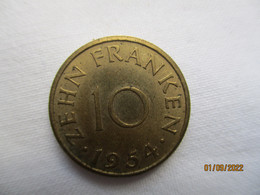 France: Sarre 10 Francs 1954 - Other & Unclassified