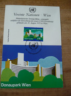 (7) UNITED NATIONS -ONU - NAZIONI UNITE - NATIONS UNIES * FDC 1979 * MAXIMUMCARD DONAUPARK WIEN. - Brieven En Documenten