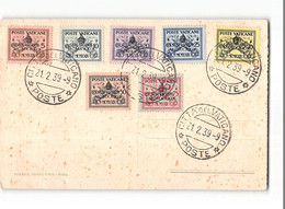 X335 CITTA' DEL VATICANO POSTE SOVRASTAMPATI SEDE VACANTE 1939 - CARTOLIAN ROMA S. PIETRO - Lettres & Documents