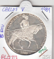 CRE0994 MONEDA ESPAÑA 10 ECUS CARLOS V 1989 PLATA EBC+ 25 - Autres & Non Classés