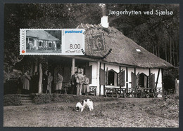 DENMARK (2016) Carte Maximum Card ATM TAK16 - Jægerhytten Ved Sjælsø (1937), Hunter's Cabin, Cabane Du Chasseur - Maximumkaarten