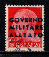 ITALIA - OCCUPAZIONE ANGLO-AMERICANA - 1943 - NAPOLI - 20 C. - USATO - Occup. Anglo-americana: Napoli