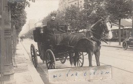 PARIS - L'oncle Pierre Sur Un Magnifique Attelage à Localiser ( Carte Photo ) - Transport Urbain En Surface