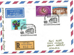 248 - 95 - Enveloppe Recommandée 1er Vol Swissair Wien-Genève 1989 - Briefe U. Dokumente