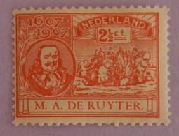 PAYS BAS YT 75 NEUF*MH  ANNÉE 1907 - Unused Stamps