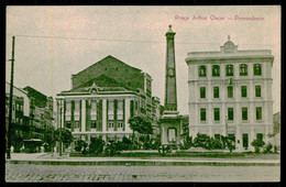 PERNAMBUCO - Praça Arthur Oscar. (Ed. Da Livraria Nogueira ) Carte Postale - Recife