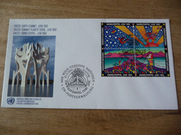 (7) UNITED NATIONS -ONU - NAZIONI UNITE - NATIONS UNIES *  FDC 1992 * Earth Summit - Cartas & Documentos