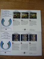 (7) UNITED NATIONS -ONU - NAZIONI UNITE - NATIONS UNIES *  FDC 1992 * Human Rights Fernand Leger Georges Seurat - Cartas & Documentos