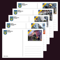 Sierra Leone 2022 Stationery Cards MNH Heroic Firefighters Of Ukraine 5 Cards - Sierra Leone