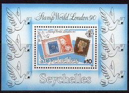 Seychelles 1990 London '90 Stamp Exhibition MS, MNH, SG 775 (B) - Seychelles (1976-...)