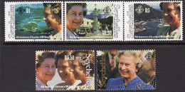 Seychelles 1992 40th Anniversary Of Accession Set Of 5, MNH, SG 810/4 (B) - Seychelles (1976-...)