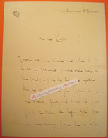 ● L.A.S 1885 Georges De PORTO RICHE Académicien Dramaturge Faubourg Saint Honoré Paris Lettre Autographe Signée LAS - Writers