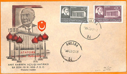 99919 - TURKEY  - POSTAL HISTORY - FDC COVER  1953  POLITICS - Briefe U. Dokumente