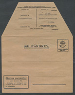 M 1b. Envelop With Replay Stamp. Small National Coat Of Arms. . MNH (**) See Description And Scans - Militärmarken