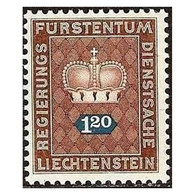 C1347/ Liechtenstein 1968. Corona, 1,20 F (MNH)** - SCOTT O57 - Official