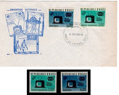 Haiti 1966 Education FDC + Stamp Perf. - Océanie