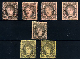 España Nº 103*, 103a*, 103b*. Año 1870 - Unused Stamps