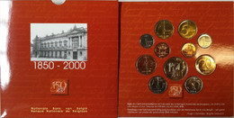 FLEURS DE COINS / STEMPELGLANS / STEMPELGLANZ / BRILLIANT UNCIRCULATED COINS - FDC - 2000 -150 Ans De La BNB - FDEC, BU, BE & Münzkassetten