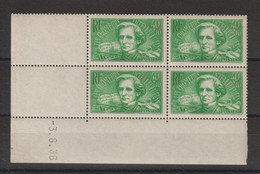 France 1936 Coin Daté 1936 Berlioz 331 ** MNH - 1930-1939