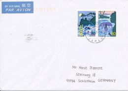 Japan Cover Sent Air Mail To Germany 12-8-2005 Topic Stamps - Storia Postale