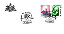 SAN MARINO - 1984 23^ OLIMPIADE Olympic Games Los Angeles - 8846 - Covers & Documents