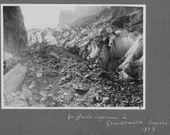 SUISSE / GRINDENWALD / GLACIER INFERIEUR / 2  TRES BELLE ET GRANDE PHOTO ORIGINALE / 1929 - Wald
