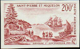 Saint Pierre Et Miquelon Essais De Couleur Poste Aérienne N°30 Gouverneur Dangeac Qualité:** - Ongetande, Proeven & Plaatfouten