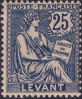 Levant  N°24 25c Mouchon  Qualité:** - Other & Unclassified