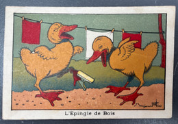 Vignette Chromo Benjamin RABIER L'Epingle De Bois - Andere & Zonder Classificatie