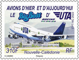 New Caledonia - 2022 - UTA Airlines - Big Boss Aircraft - Mint Stamp - Neufs