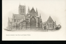 Angleterre -- Lincoln -- Cathedral - East Front And Chapter House - Lincoln