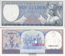 Suriname Pick-number: 120b Uncirculated 1963 5 Gulden - Suriname