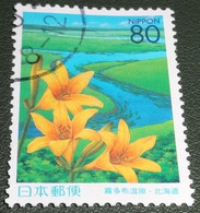 Nippon - Japan - 2004 - Michel 3612 - Gebruikt - Used - Prefectuurzegels: Hokkaido - Lelie's - Lys - Usati