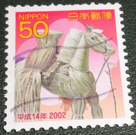 Nippon - Japan - 2001 - Michel 3287 - Gebruikt - Used - Nieuwjaarszegels - Jaar Van Het Paard - Paard Van Stro Niigata - Used Stamps