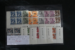 SARRE N° 216/26 ** BLOC DE 4 AVEC NUMERO - Collections, Lots & Series