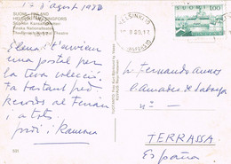 46640. Postal HELSINKI (Finlandia) 1980. Tje Finnish National THEATRE - Storia Postale
