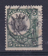 Tanganyika: 1925   Giraffe    SG89     5c    Used - Tanganyika (...-1932)