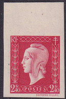 FRANCE  VARIETES N°693 A Non Dentelé  Qualité:** Cote:900 - 1944-45 Marianne De Dulac