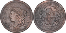 Etats-Unis - 1838 - 1 Cent "Coronet Head" - 07-060 - 1816-1839: Coronet Head (Tête Couronnée)