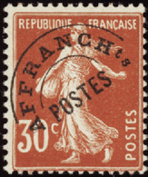 FRANCE  PREOBLITERES N°58 30c Semeuse Rouge Qualité:** Cote:360 - Other & Unclassified