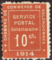 FRANCE  GUERRE N°1 10c Vermillon Qualité:* Cote:550 - War Stamps