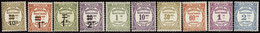 ALGERIE  TAXES N°15 /24 10 Valeurs  Qualité:** Cote:170 - Postage Due