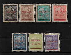 Portuguese MACAU - 1949 Macau Stamps Of 1934 Overprinted "PORTEADO" & Surcharged SET (BA5#327) - Postage Due