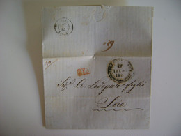 GREECE - PRE-PHILATELIC LETTER SENT IN 1857 WITHOUT FURTHER INFORMATION ON THE STATE - ...-1861 Voorfilatelie