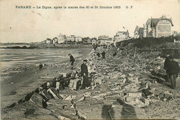 Paramé * La Digue Après La Marée Des 30 Et 31 Octobre 1905 * Catastrophe - Parame